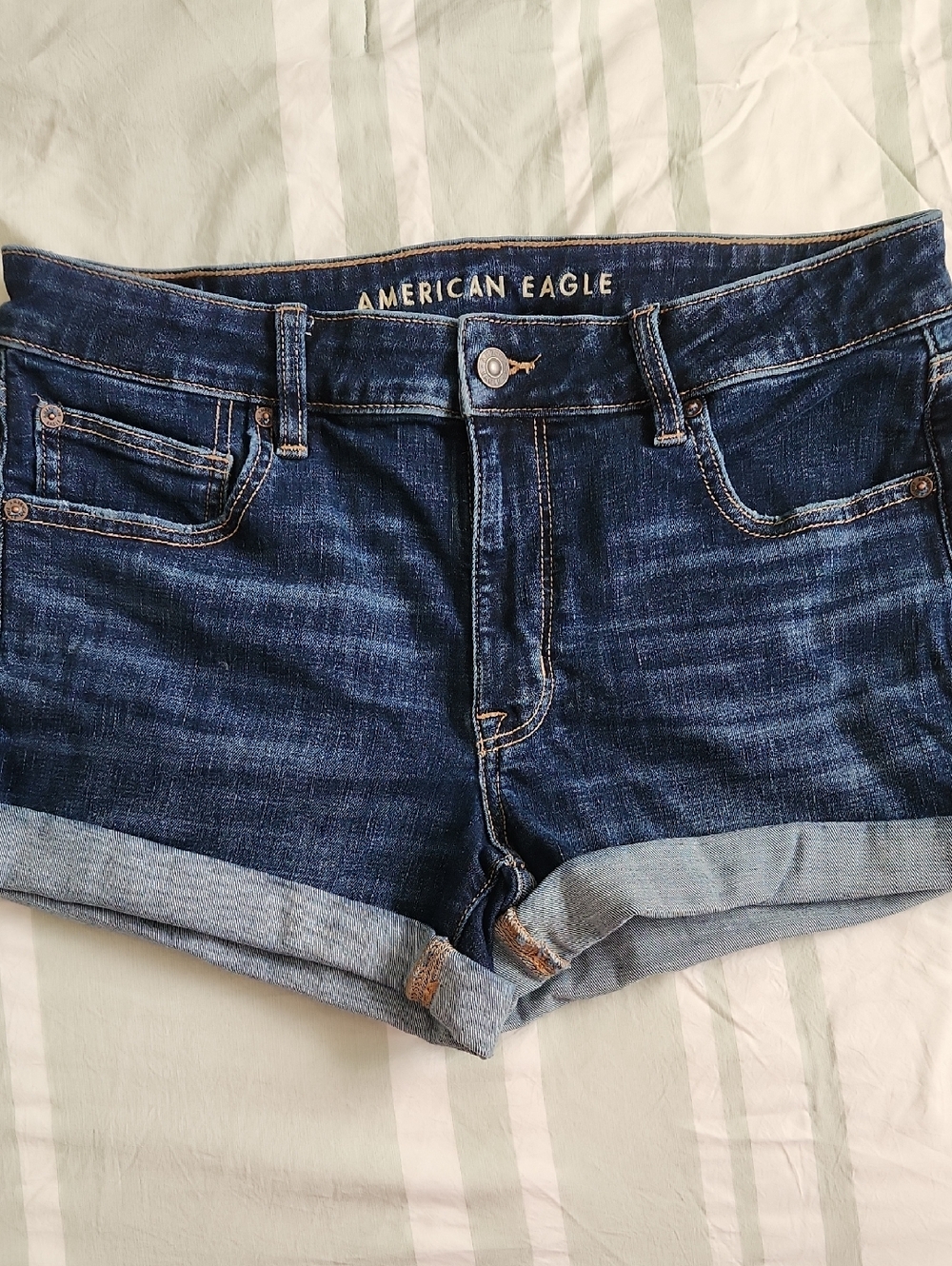 Womens American Eagle Jean Shorts Size 12